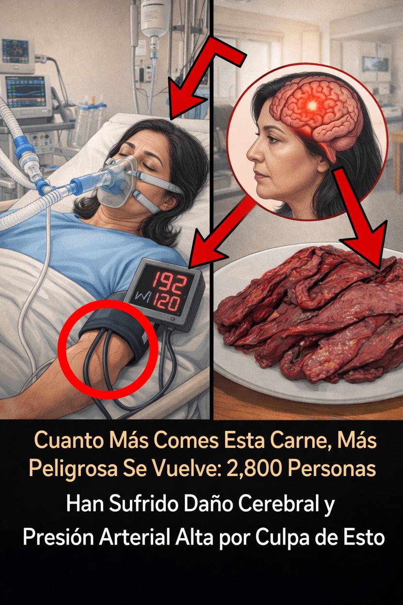 Cómo el consumo diario de carne procesada puede influir en la presión arterial y la salud cerebral, según estudios