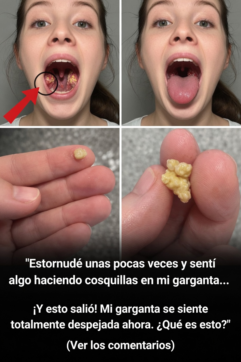¿Qué es ese pequeño bulto que salió de tu garganta después de estornudar? Entendiendo los cálculos amigdalinos