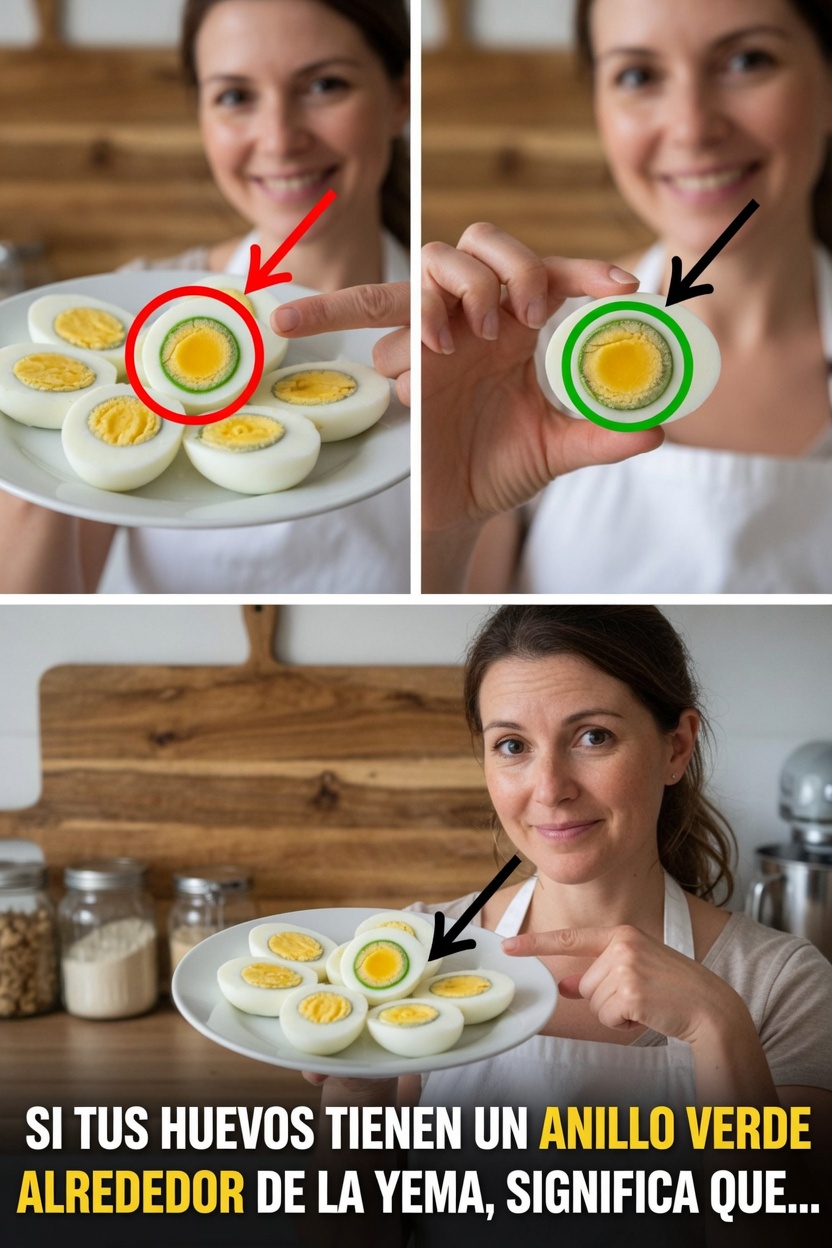 ¿Por qué aparece un anillo verde alrededor de la yema en los huevos duros? Esto es lo que realmente significa