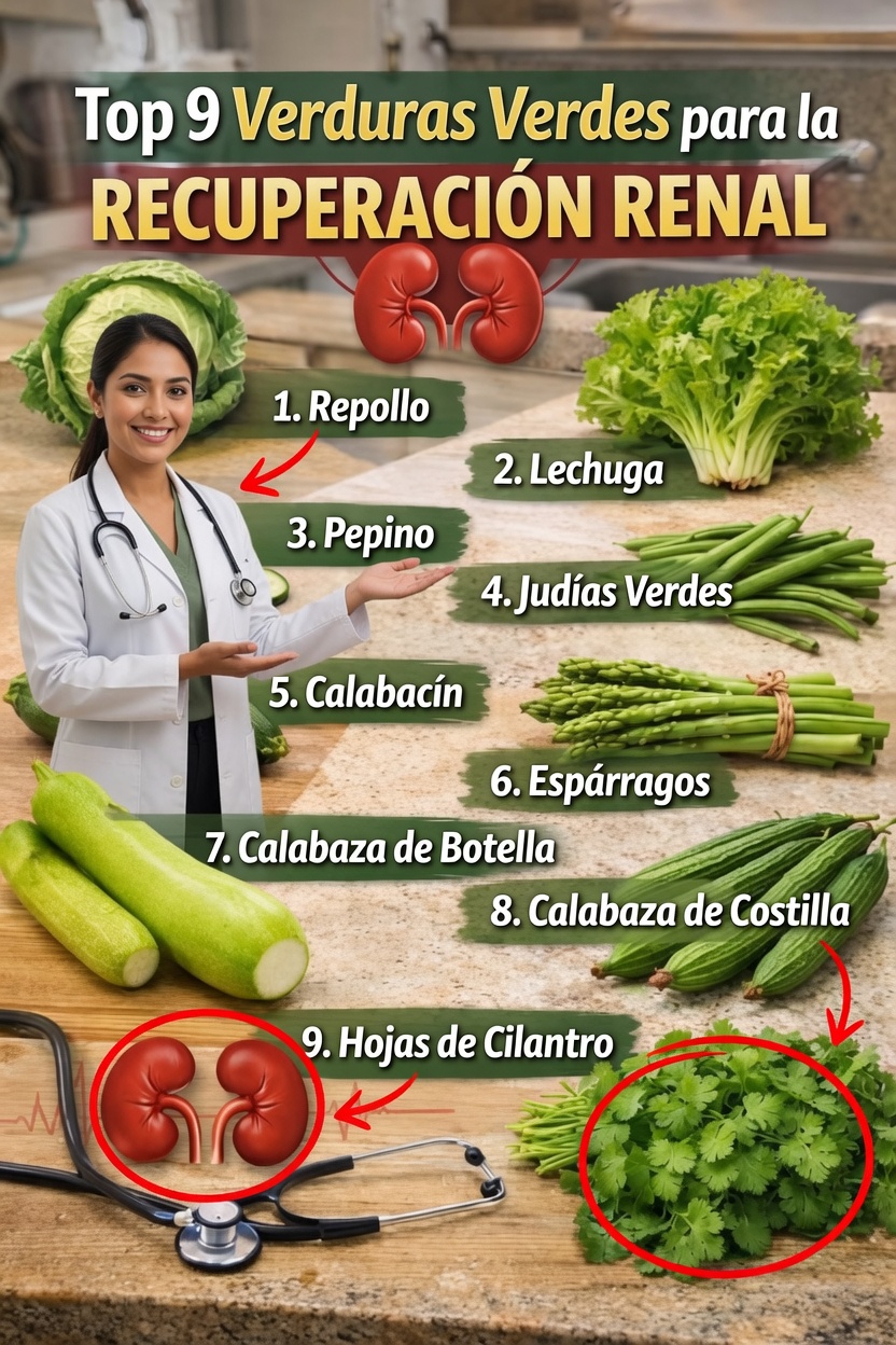 9 formas inteligentes de añadir verduras verdes a tu dieta saludable para los riñones