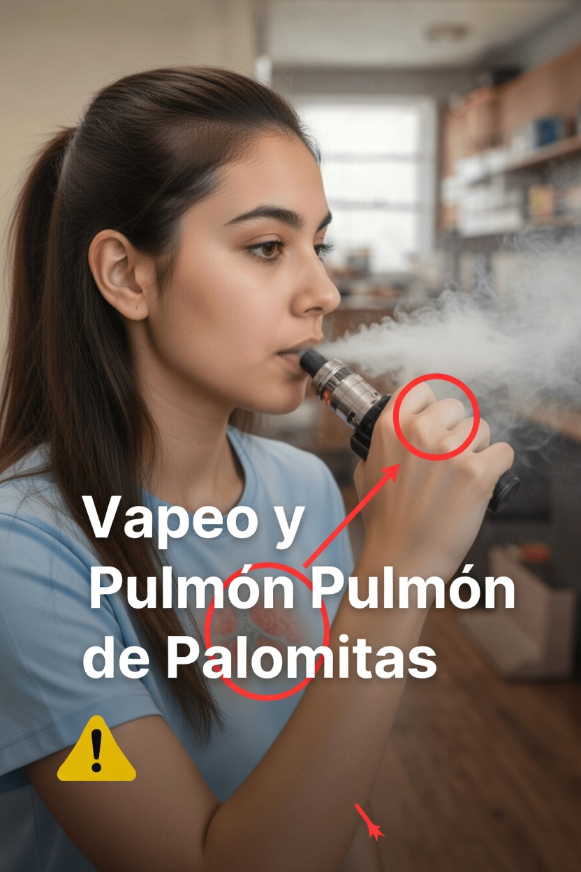 Vapear y el pulmón de las palomitas de maíz: un riesgo silencioso que muchos adultos aún ignoran