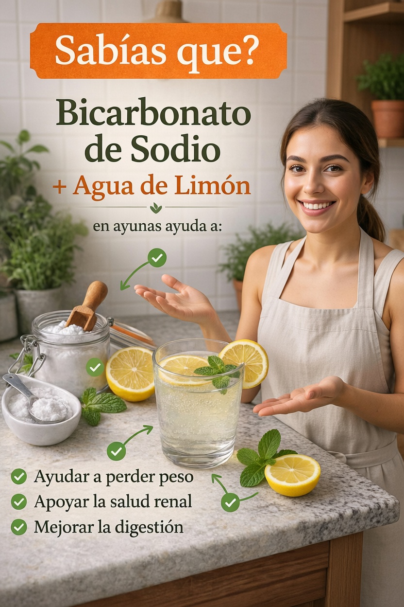 Bicarbonato de sodio y agua con limón por la mañana: ¿hábito beneficioso o riesgo oculto?