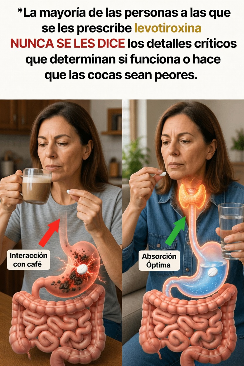 ¿Estás tomando la levotiroxina de forma incorrecta cada mañana? Hábitos que muchos pacientes pasan por alto
