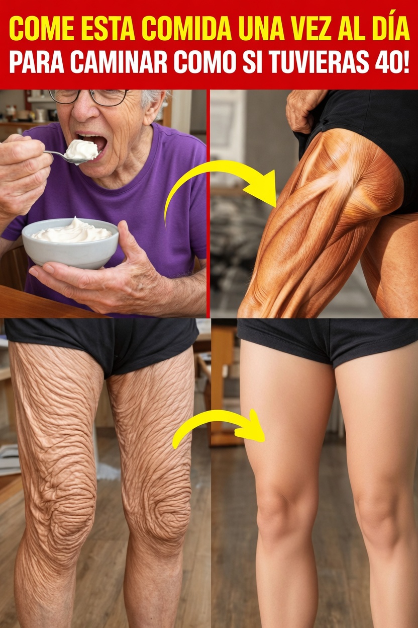 7 alimentos diarios después de los 70 que ayudan a mantener músculos más fuertes y a caminar con mayor facilidad