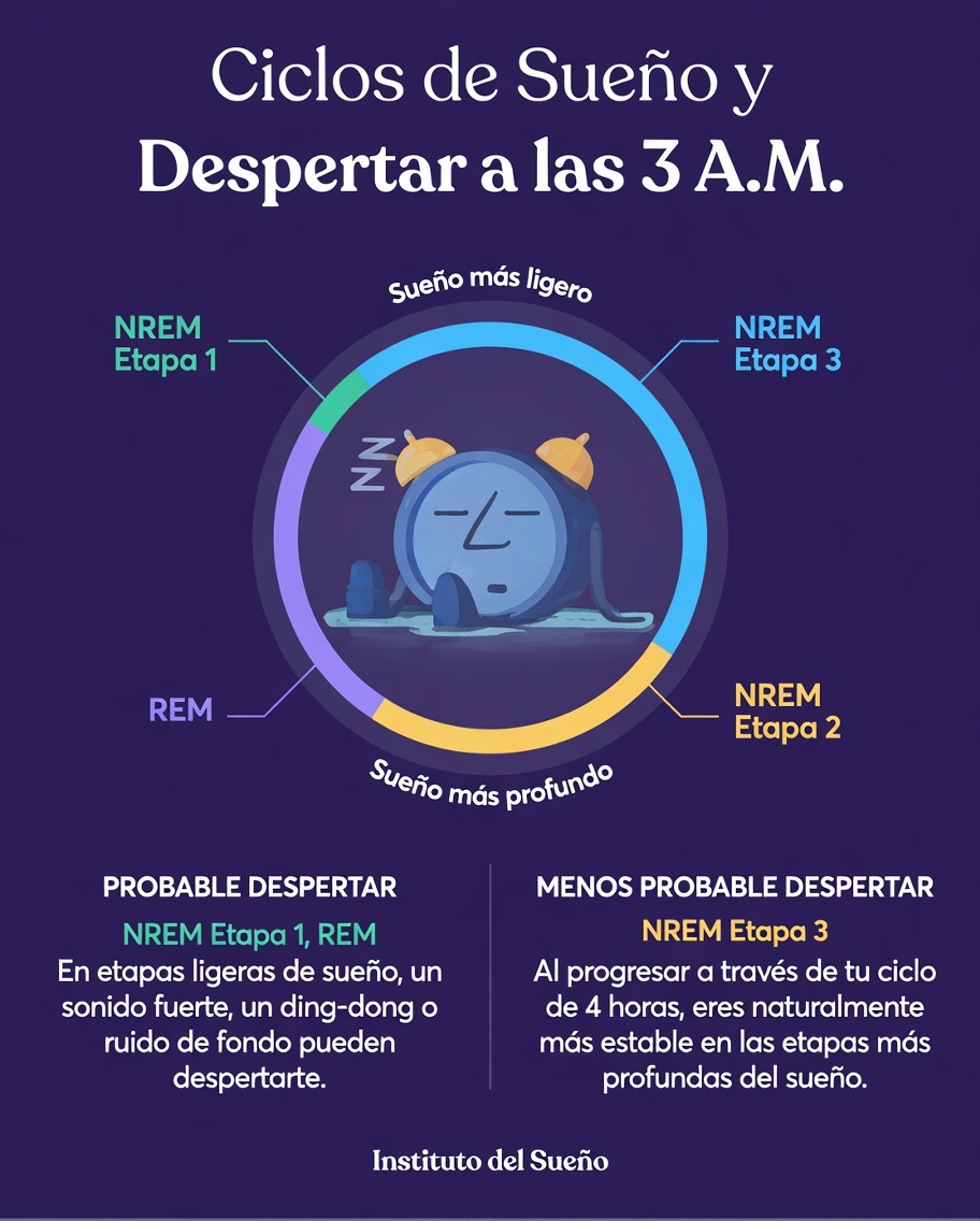 ¿Por qué te despiertas a menudo entre las 3 y las 4 de la madrugada? Comprender las razones comunes y formas sencillas de dormir mejor