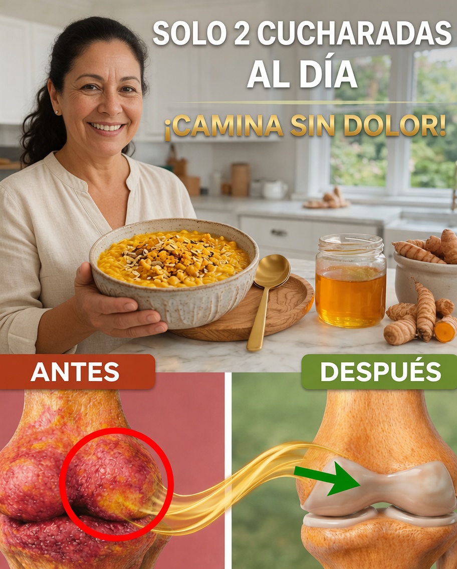 ¿Podría añadir solo dos cucharadas de esta mezcla natural de cúrcuma a tu día ayudar a favorecer la comodidad de las rodillas?