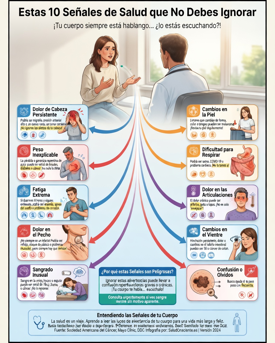 7 señales corporales sorprendentes que podrían indicar problemas de salud graves que no deberías pasar por alto