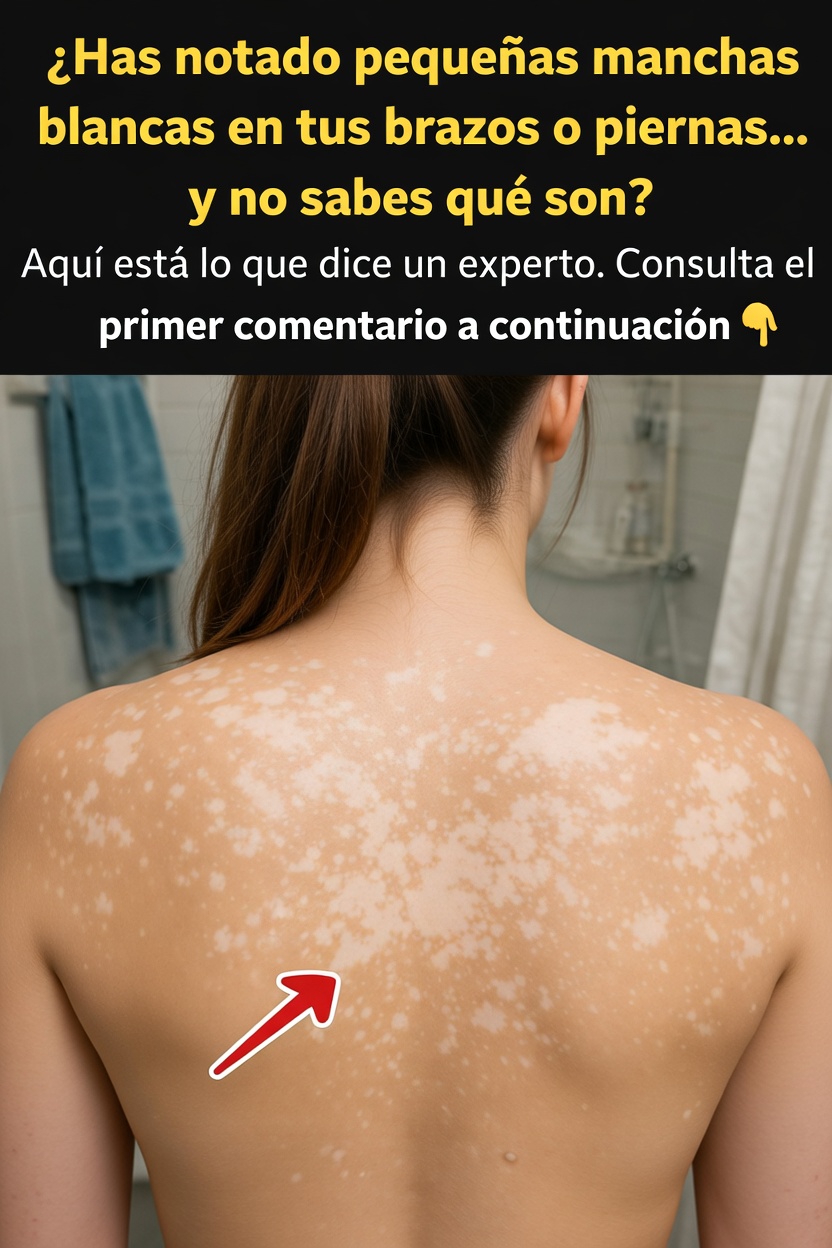 ¿Qué son estas pequeñas manchas blancas en la piel?
