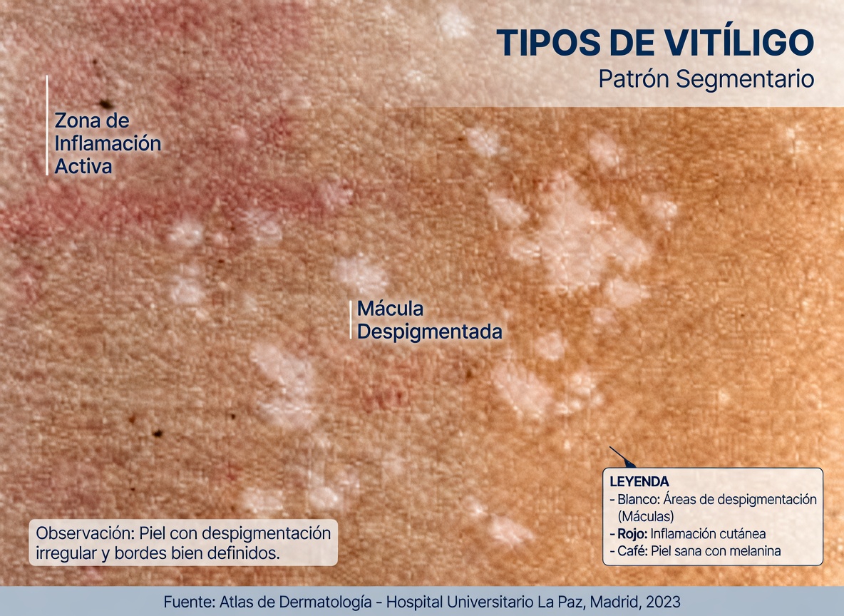 ¿Qué son estas pequeñas manchas blancas en la piel?