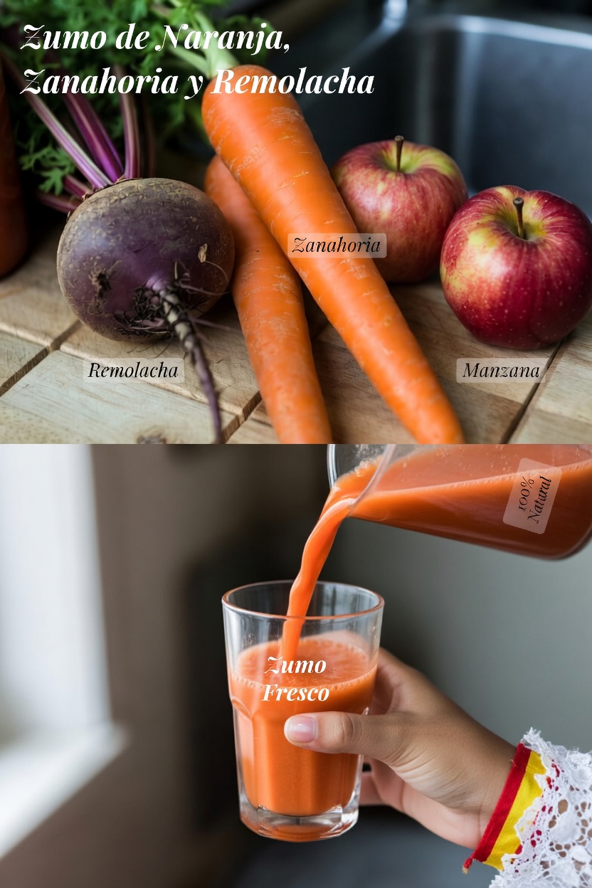 Cómo hacer jugo de zanahoria, remolacha y manzana: una receta sencilla para tu rutina de bienestar