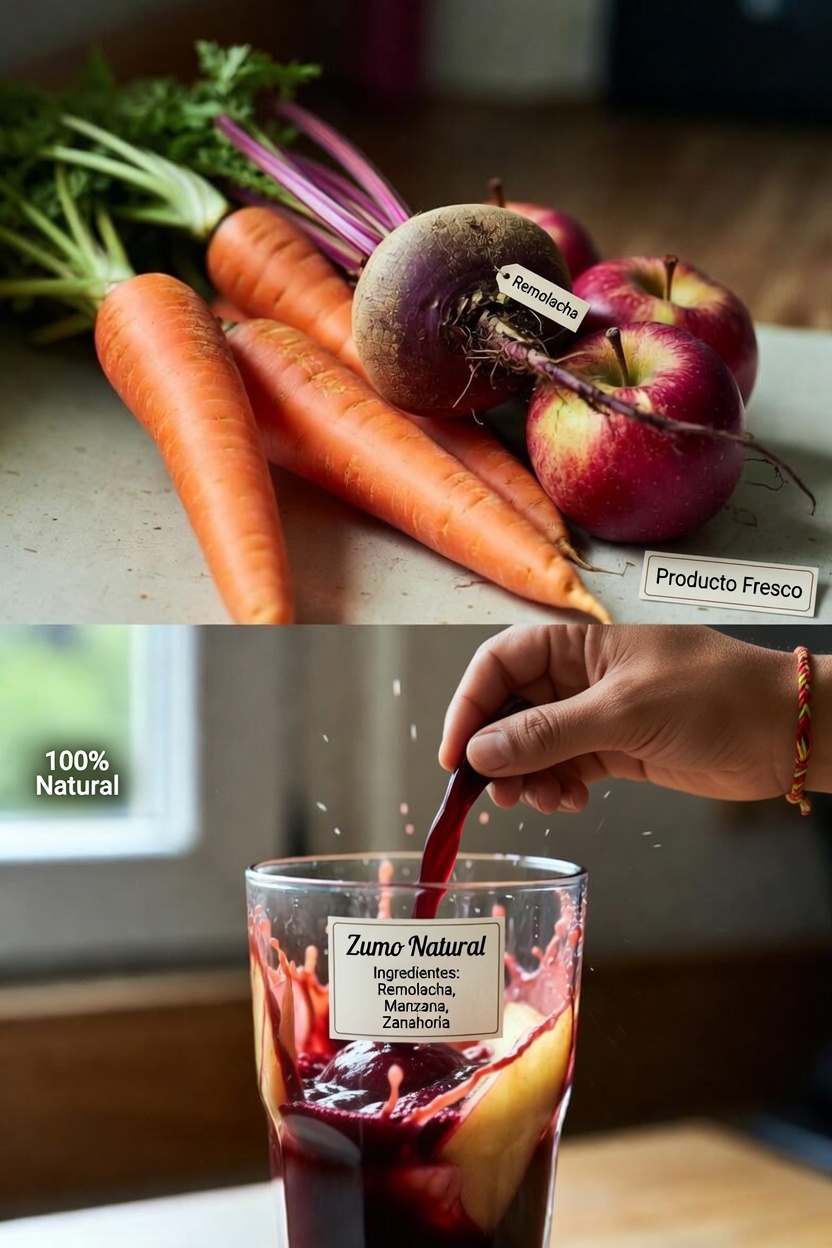 Cómo hacer jugo de zanahoria, remolacha y manzana: una receta sencilla para tu rutina de bienestar