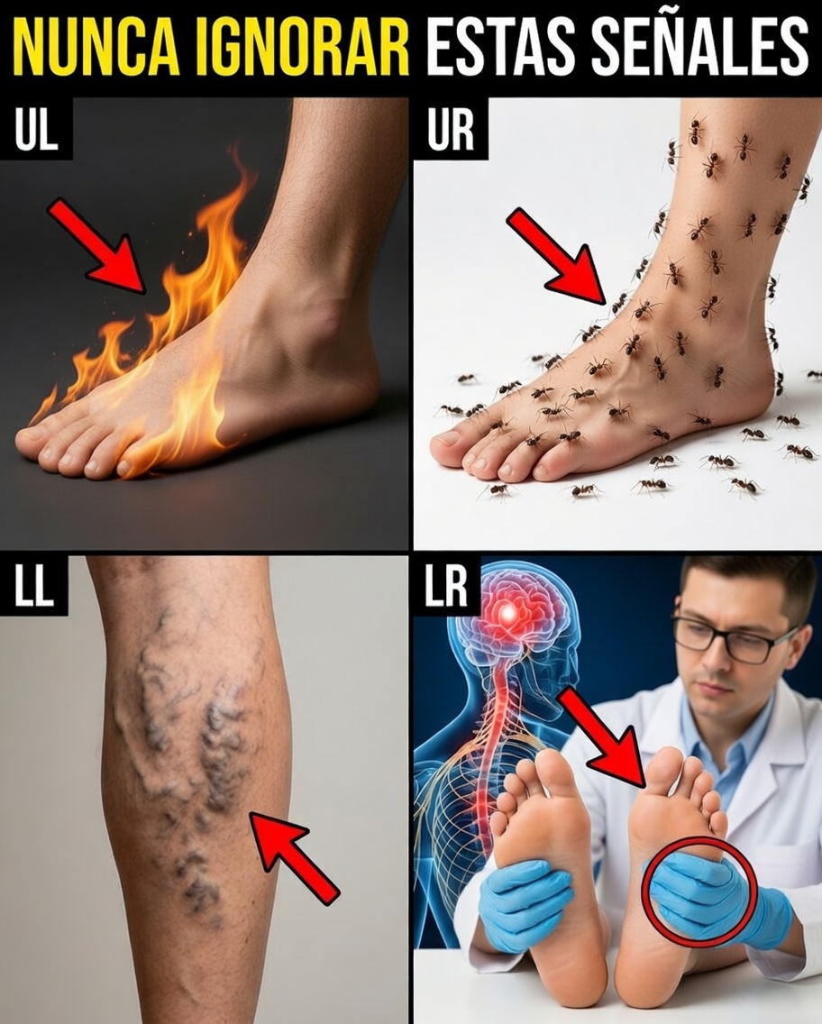 8 señales silenciosas de daño nervioso que comienzan en los dedos de los pies y que podrías ignorar