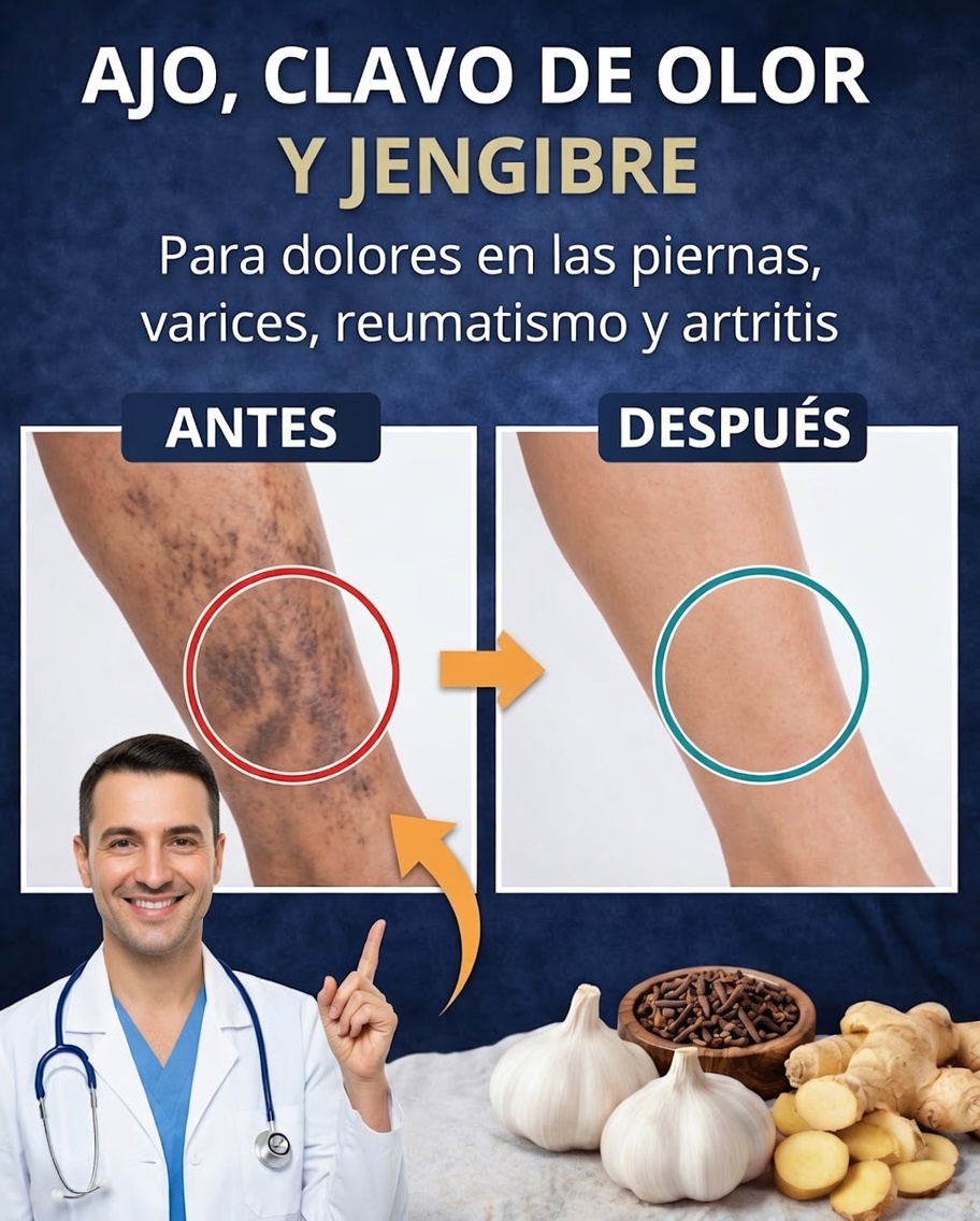Ajo y clavo de olor contra las várices: un enfoque suave y realista para mejorar la circulación