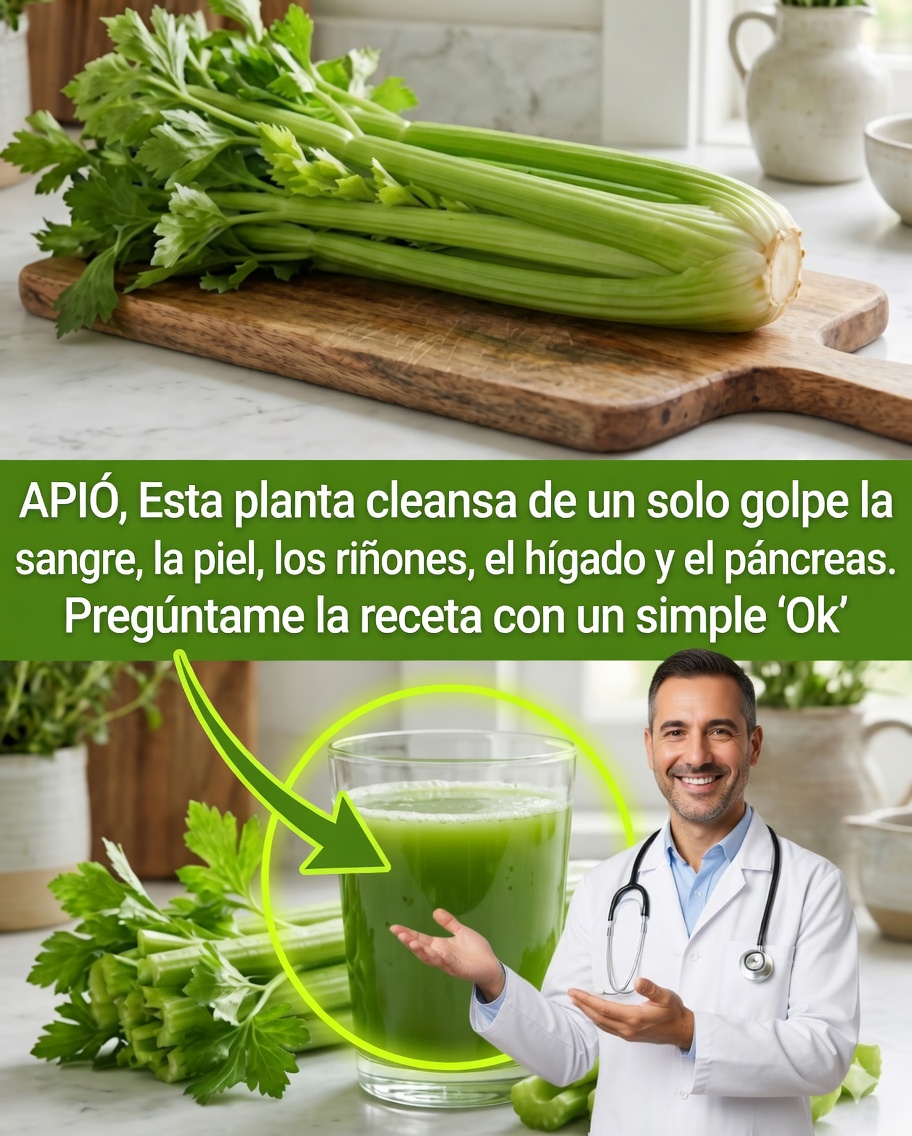 🥬 Jugo de apio para apoyar los riñones, el hígado y los pulmones: una receta natural para su bienestar