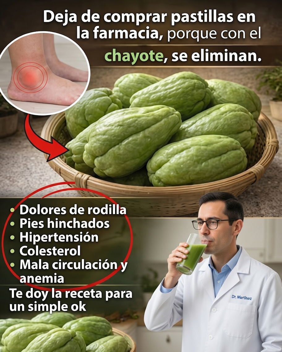 🥒 Jugo de chayote: la bebida natural que puede apoyar su salud