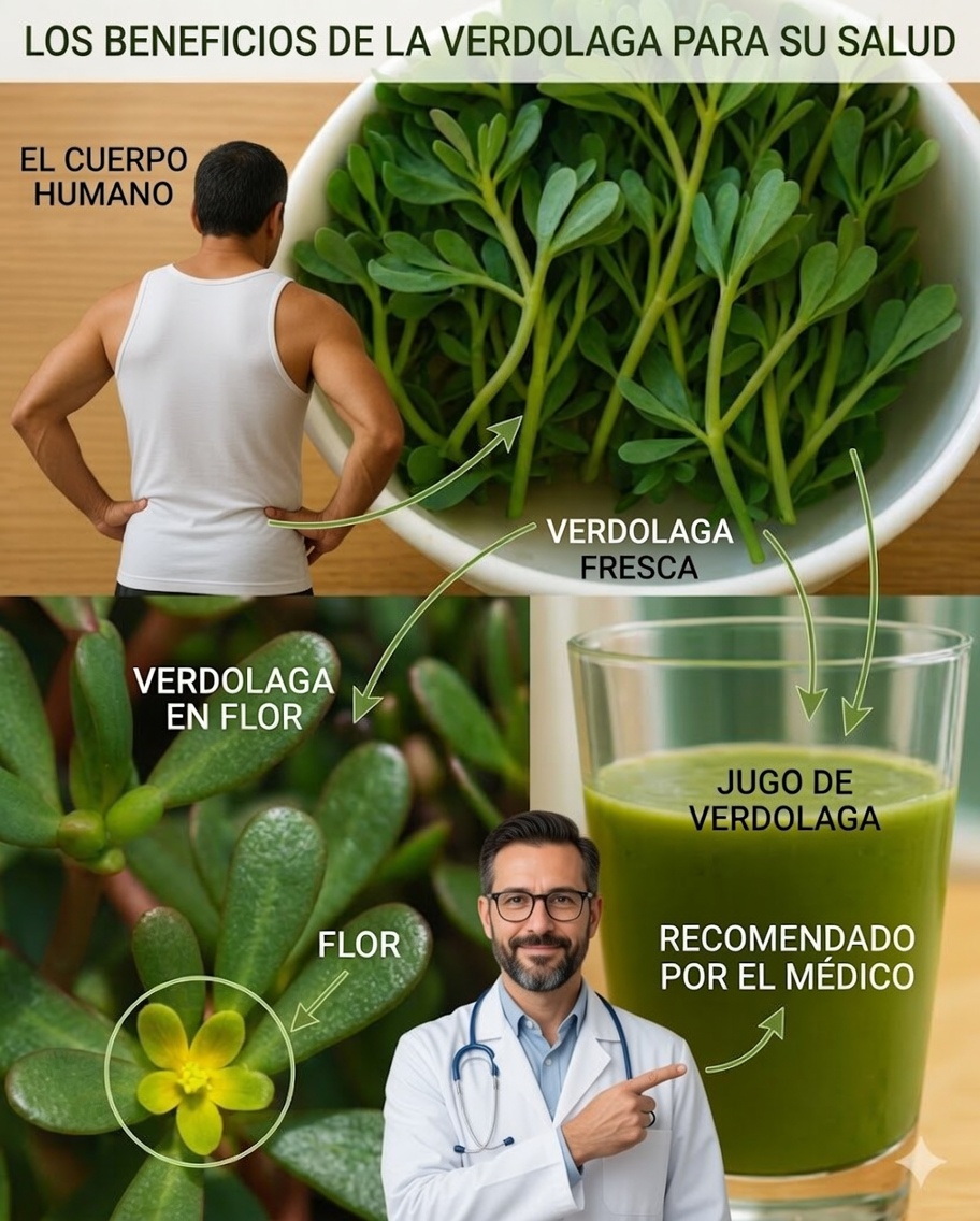 🌱 El tesoro escondido bajo tus pies: la verdolaga, una planta silvestre con beneficios excepcionales