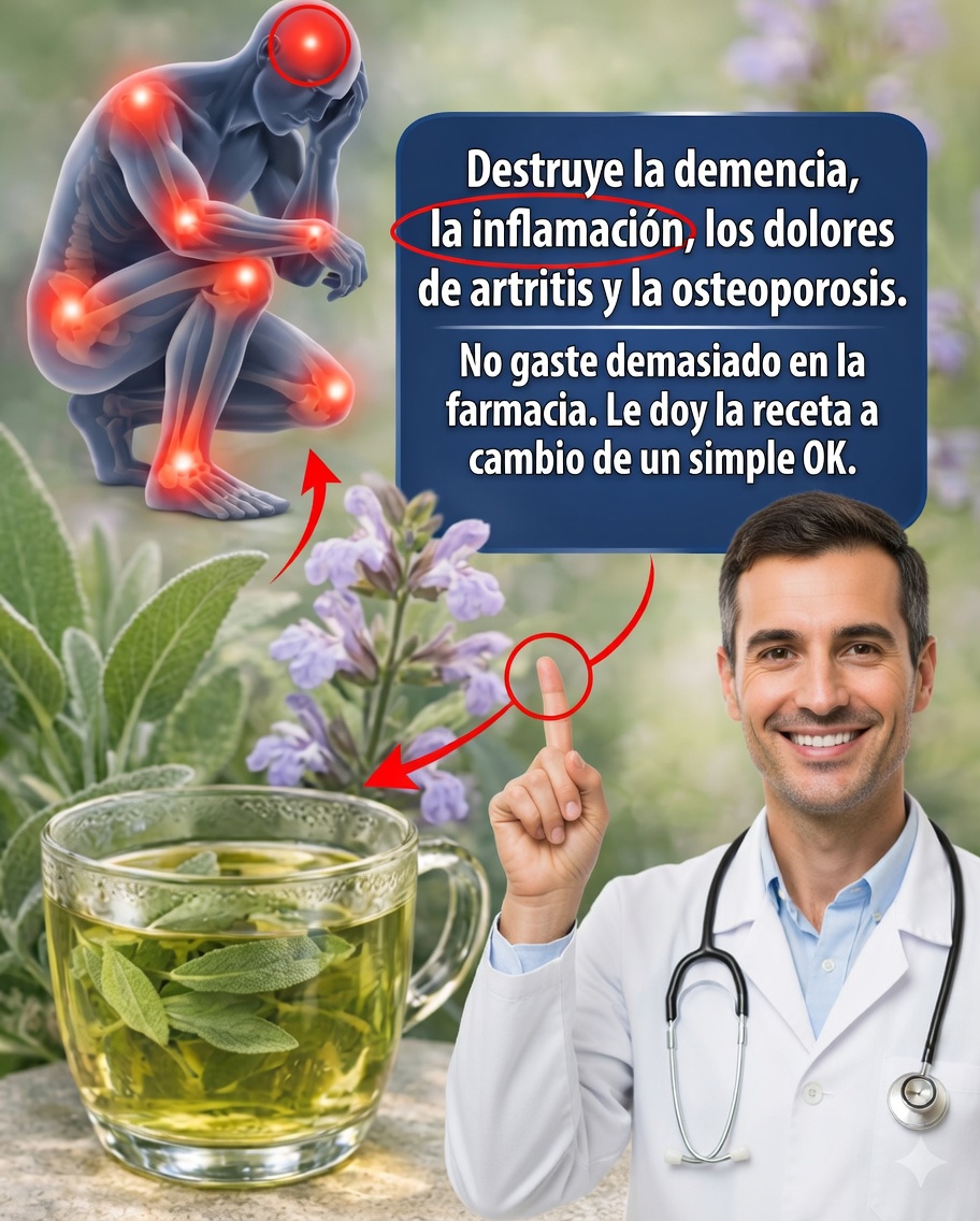 🌿 Infusión de salvia para la memoria y las articulaciones: el secreto natural que debes descubrir sin falta