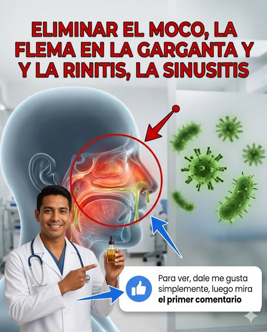 🌿 Elimine el moco y las flemas de la garganta gracias a este poderoso remedio natural