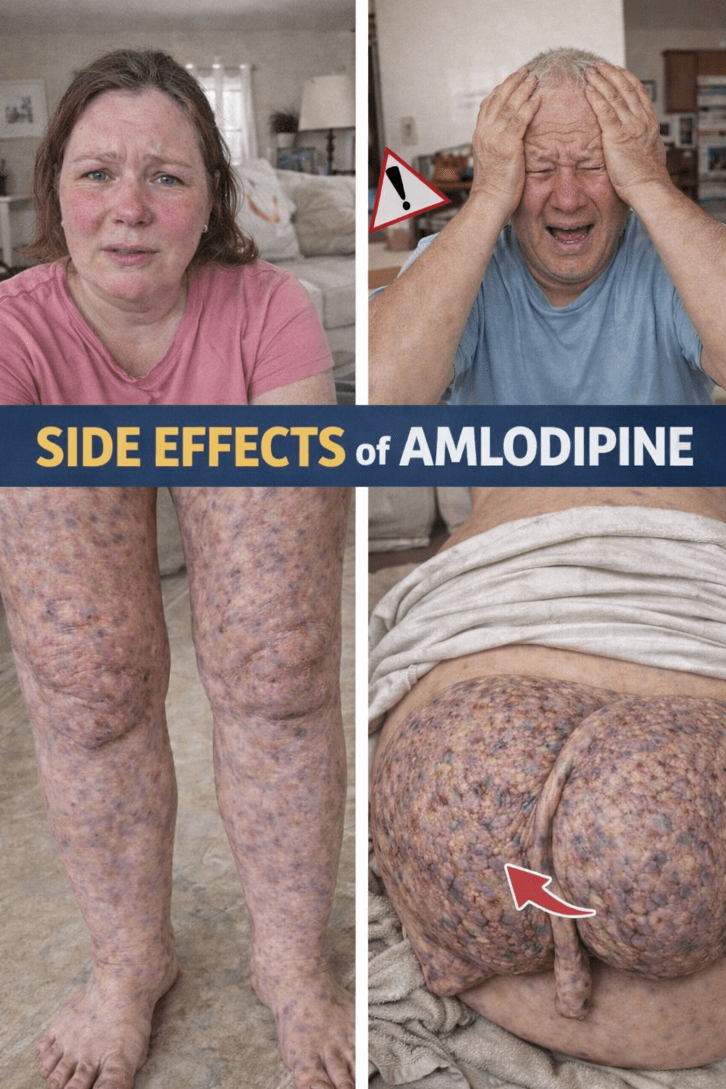12 efectos secundarios comunes de la amlodipina que debes conocer