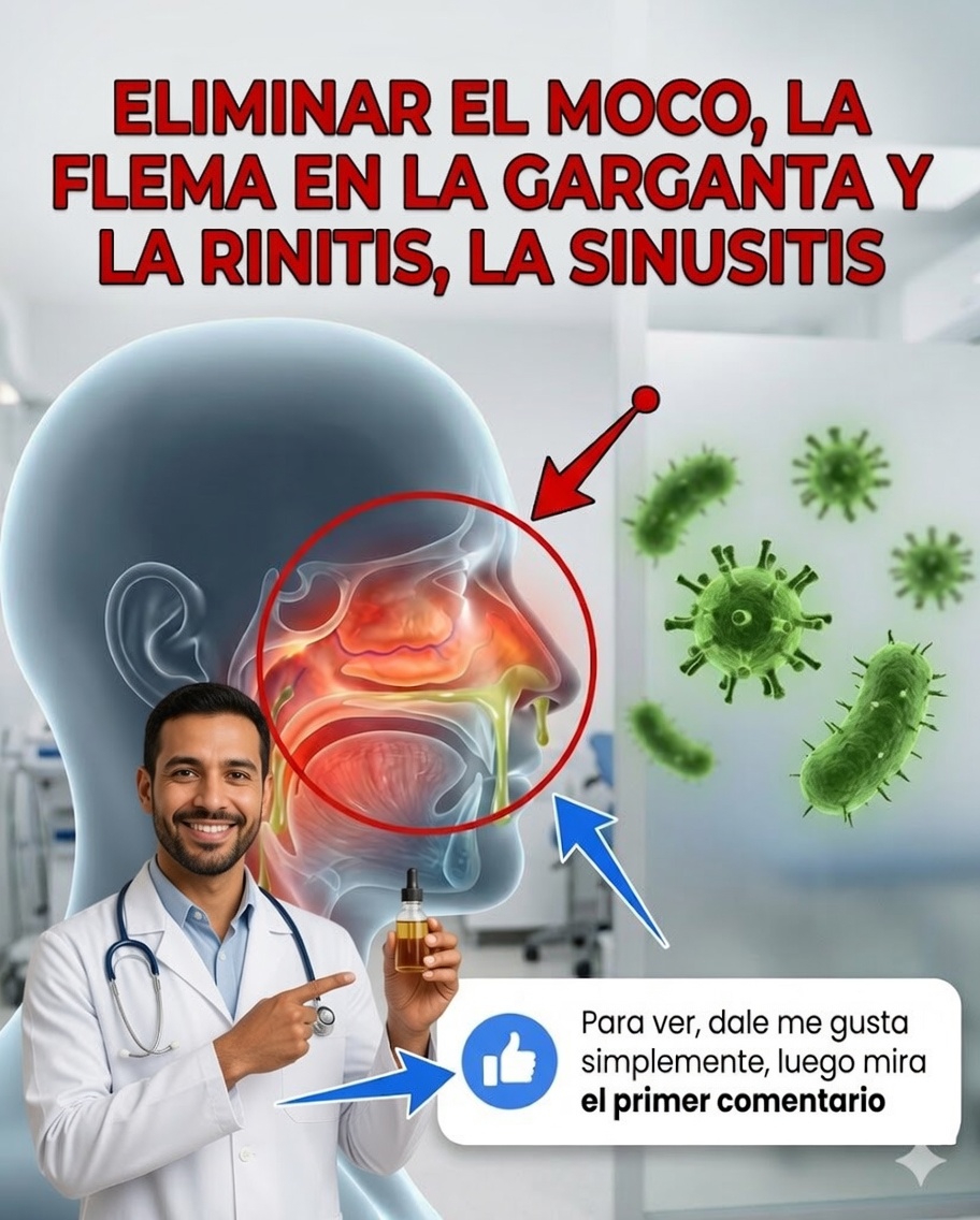 🌿 Elimina el moco y la flema de la garganta gracias a este poderoso remedio natural