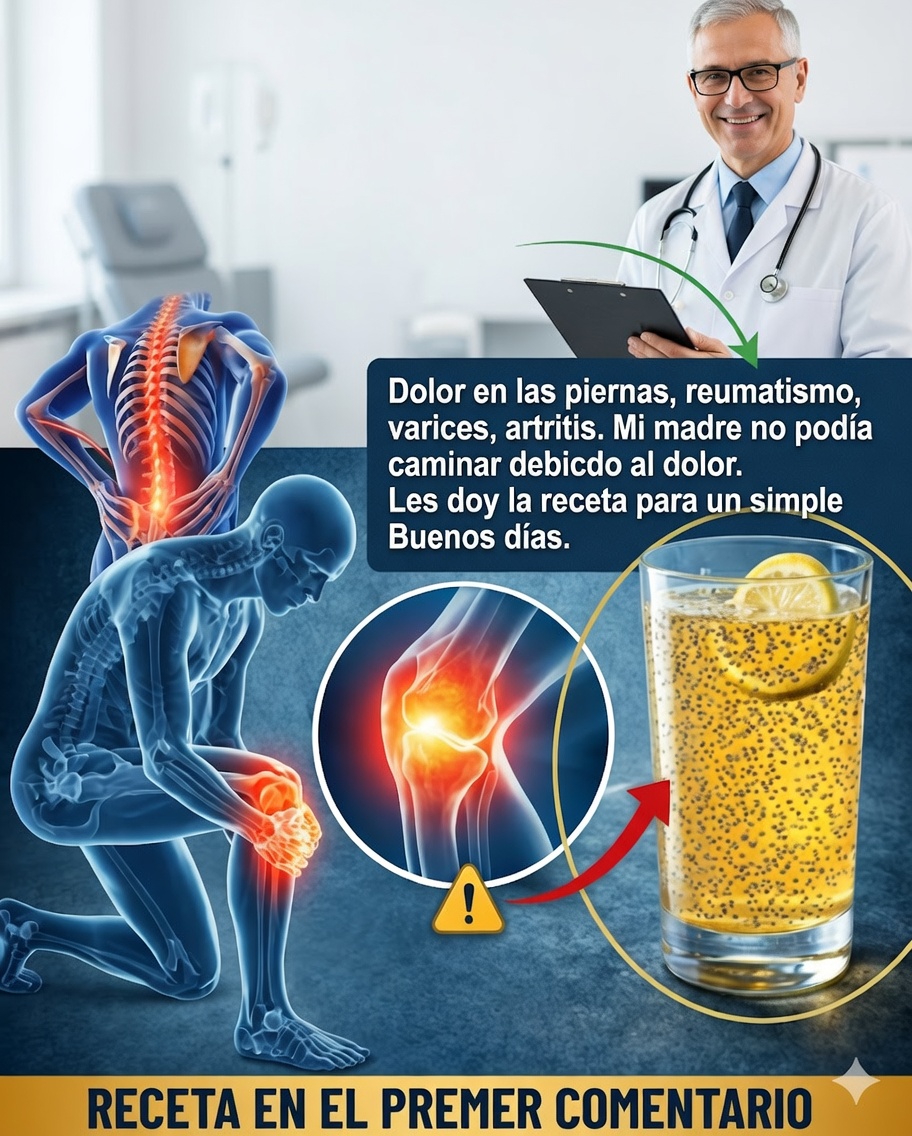 🌱 Agua de chía: el secreto natural para mejorar la circulación y aliviar los dolores de las piernas