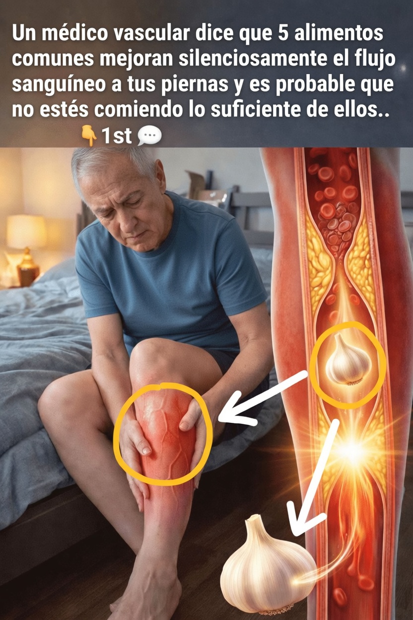 5 alimentos cotidianos que pueden favorecer una mejor circulación sanguínea en las piernas: un médico vascular destaca lo que muchos pasan por alto