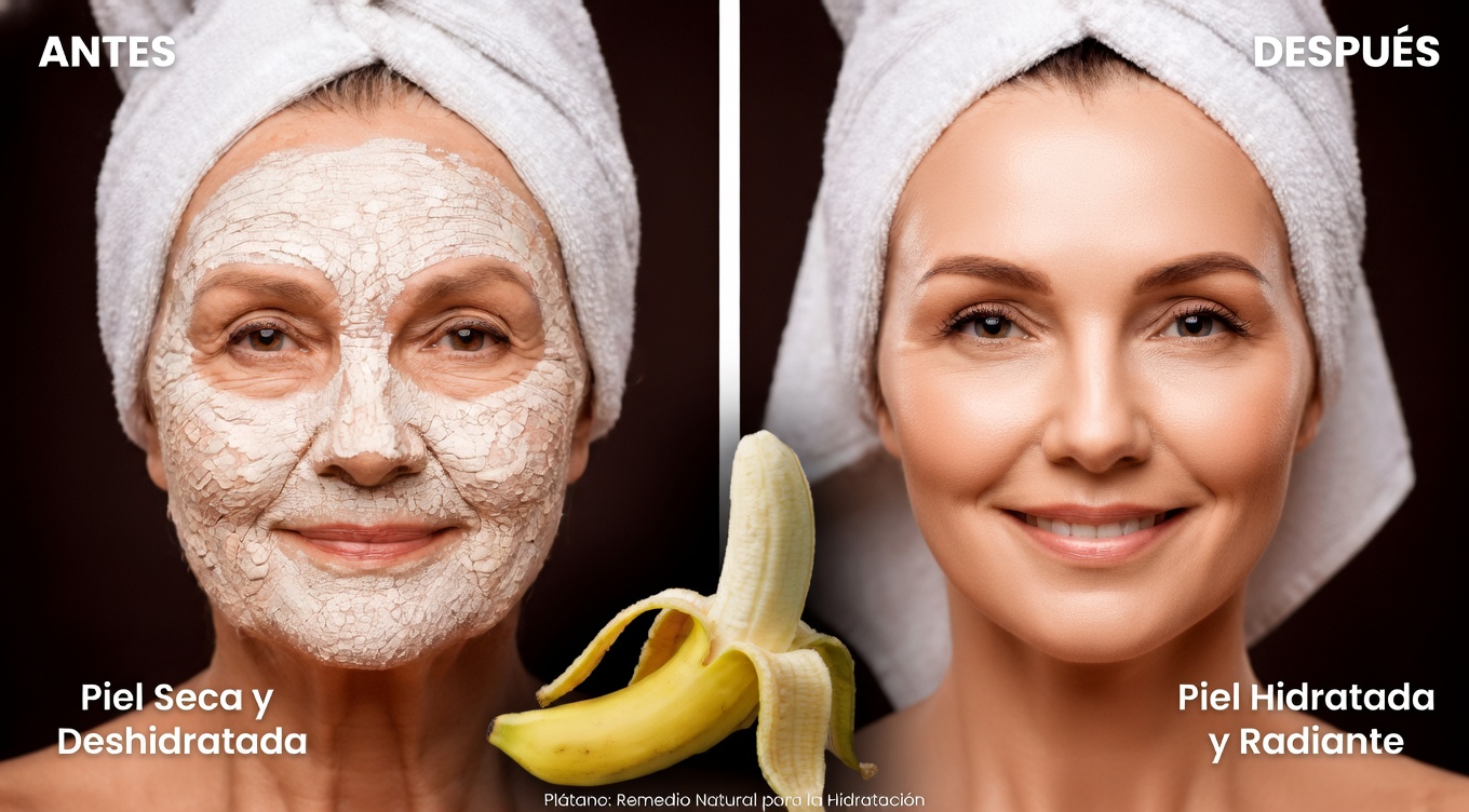 Descubre esta fácil rutina con mascarilla de banana que muchos adultos mayores usan para favorecer una apariencia de piel más suave