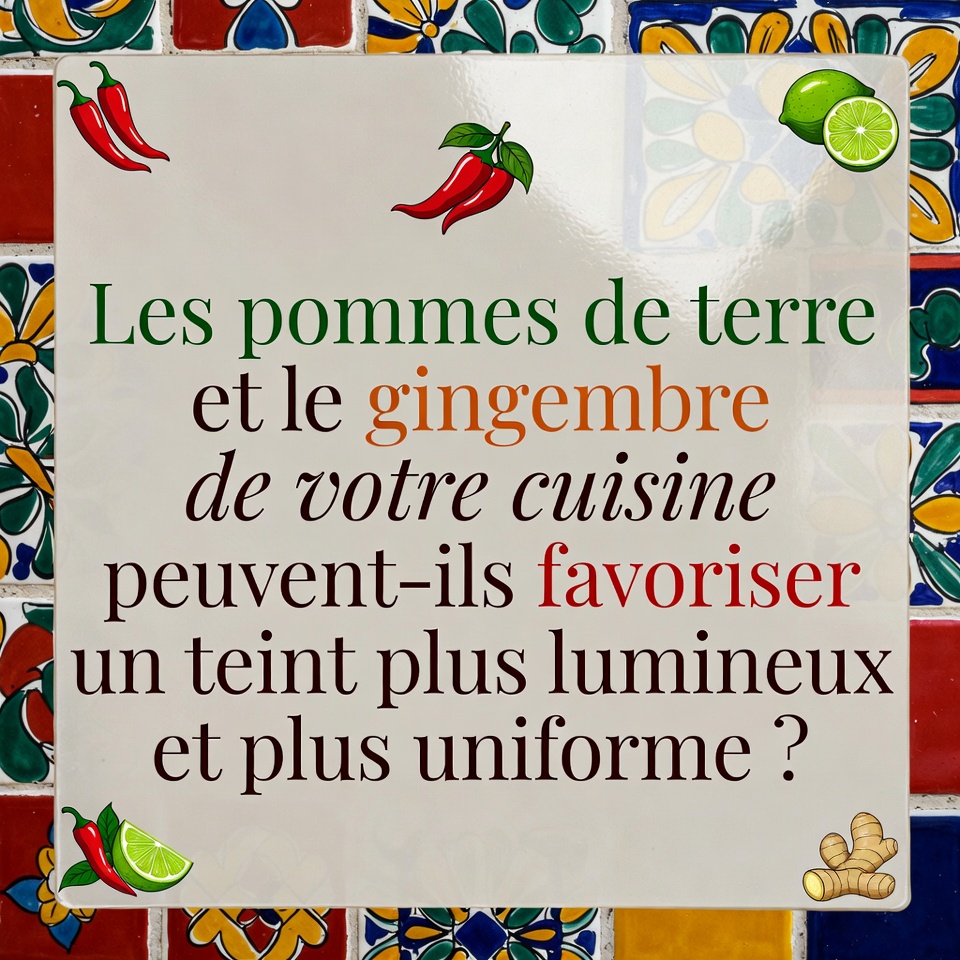 ¿Pueden las patatas y el jengibre de tu cocina favorecer una tez más luminosa y uniforme?