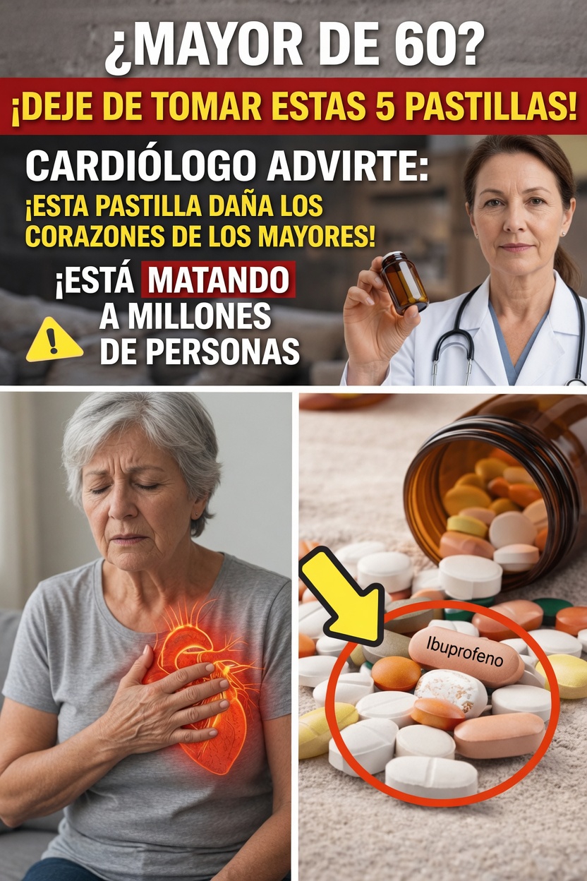 Lo que los adultos mayores de 60 años deben saber sobre el ibuprofeno y las consideraciones sobre la salud cardíaca