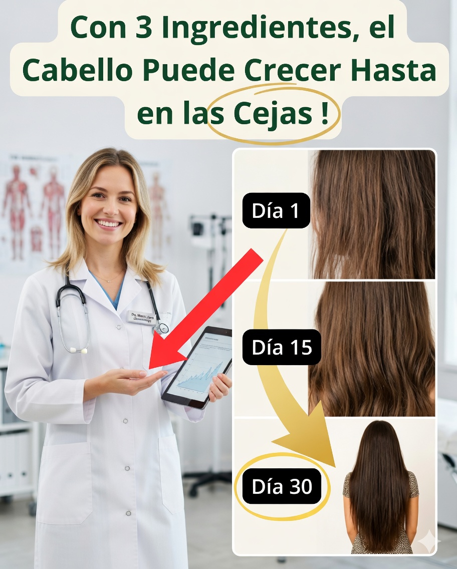 🌿 Mezcla natural para fortalecer el cabello y estimular su crecimiento