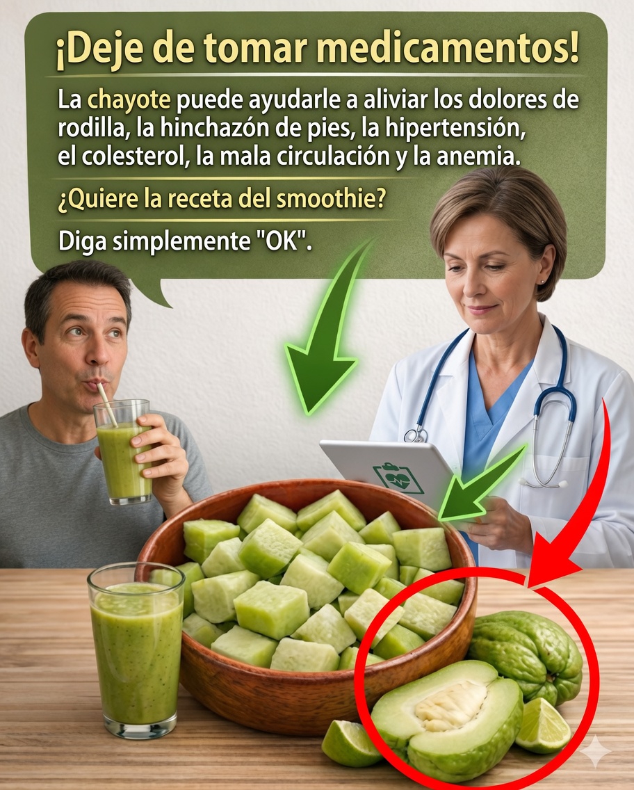 🥒🥤 Jugo de chayote: la bebida natural que puede transformar tu salud