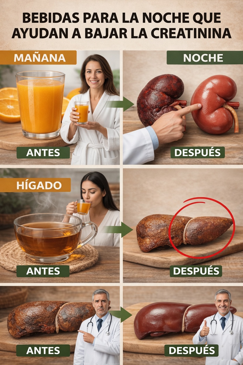 11 bebidas relajantes para tomar antes de dormir que ayudan a mantener niveles saludables de creatinina y el bienestar renal