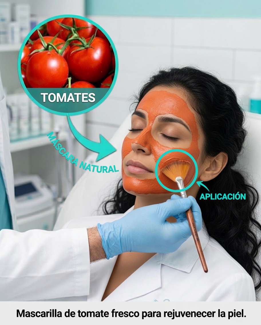 🍅 Tomate y colágeno: la mascarilla natural que puede rejuvenecer tu piel a cualquier edad