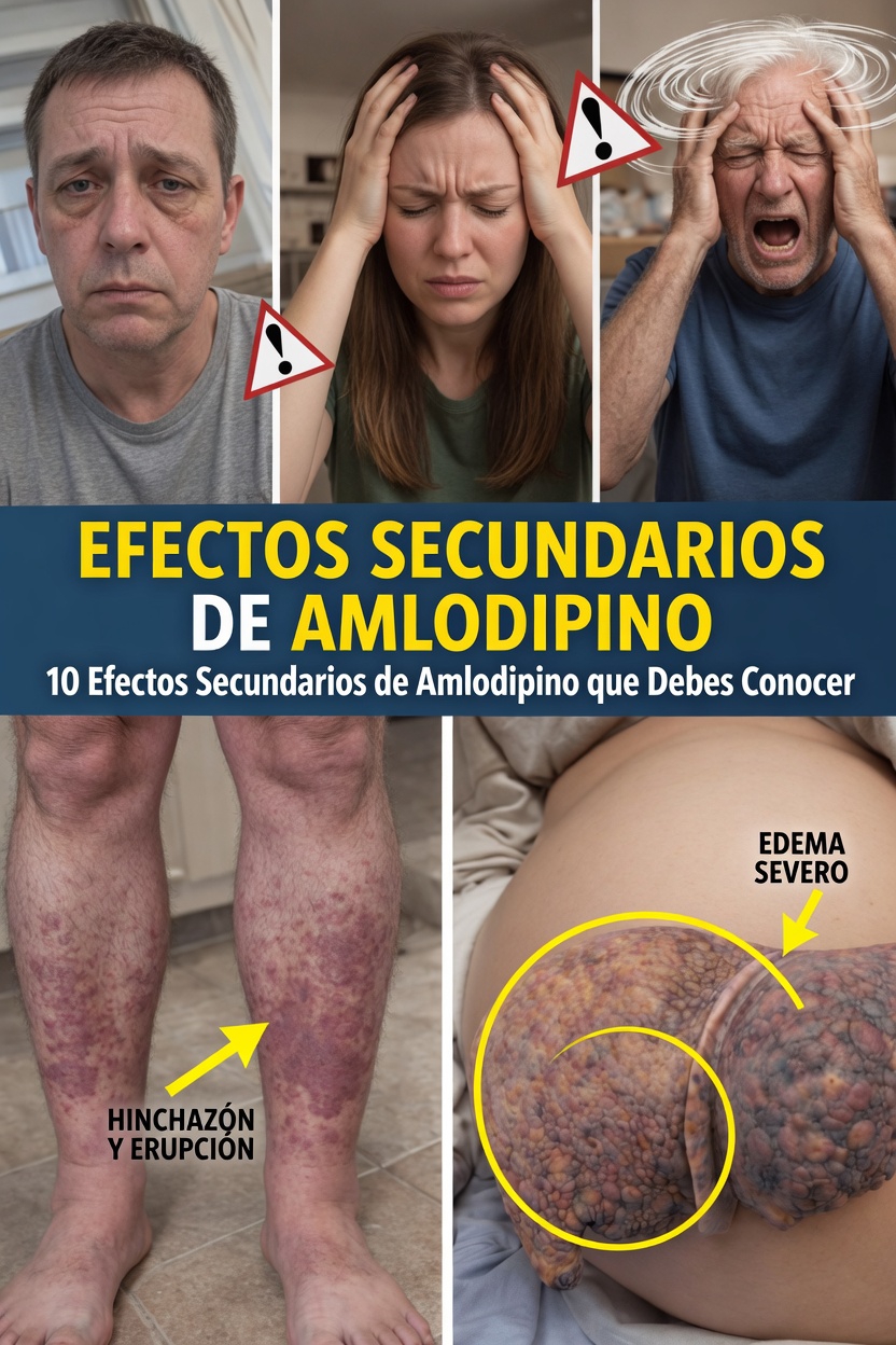 Lo que necesita saber sobre los efectos secundarios de la amlodipina: 10 reacciones comunes y estrategias útiles para controlarlas