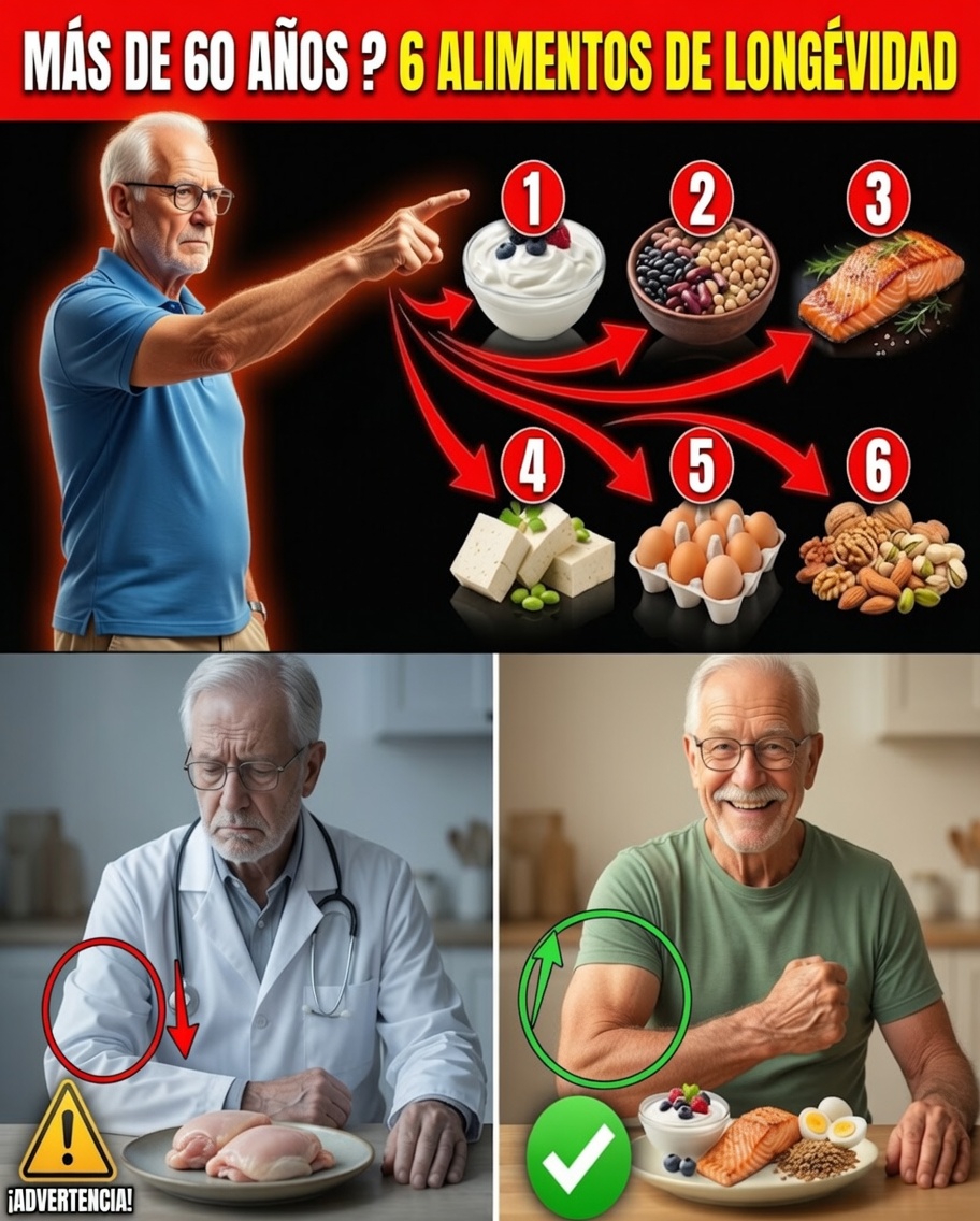 Personas mayores: coman estos 5 alimentos antes de dormir para proteger sus músculos