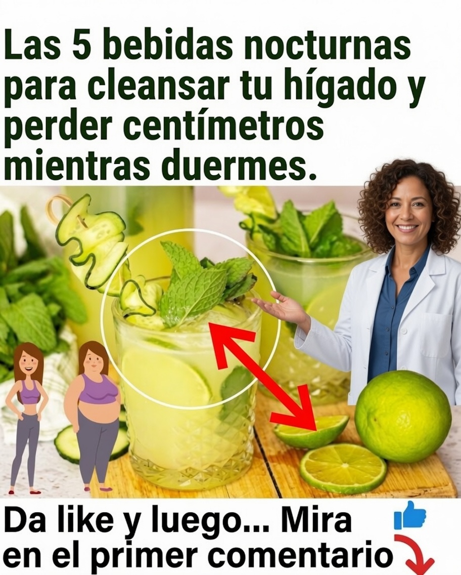 Bebidas nocturnas para desintoxicar el hígado y favorecer la pérdida de peso