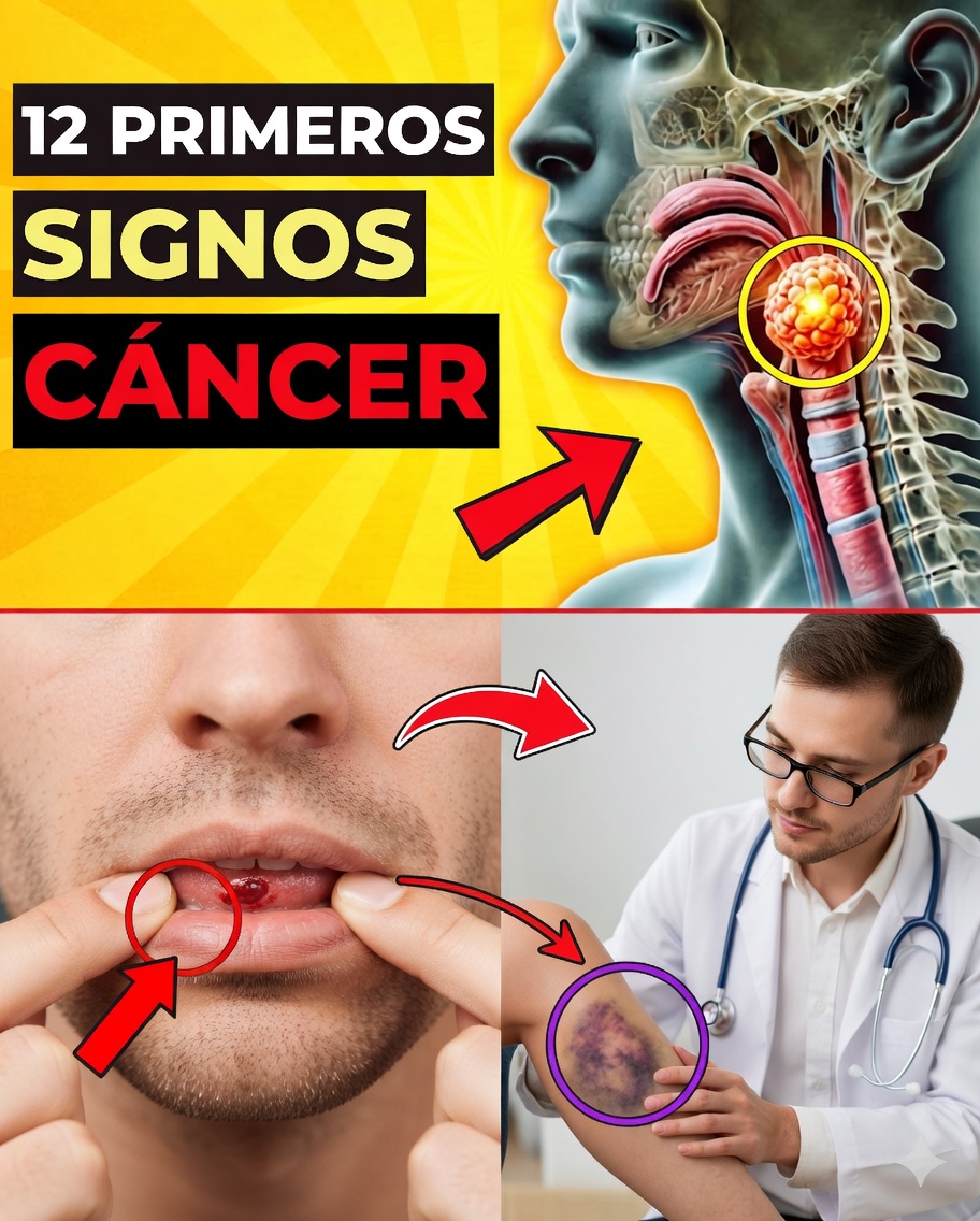 🚨 12 signos tempranos del cáncer que nunca debes ignorar