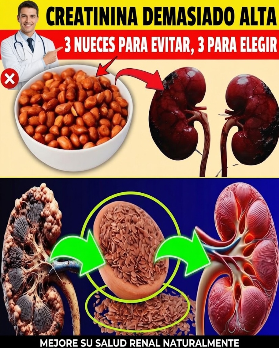 ¿Creatinina demasiado alta? El simple cambio de frutos secos que podría aliviar sus riñones