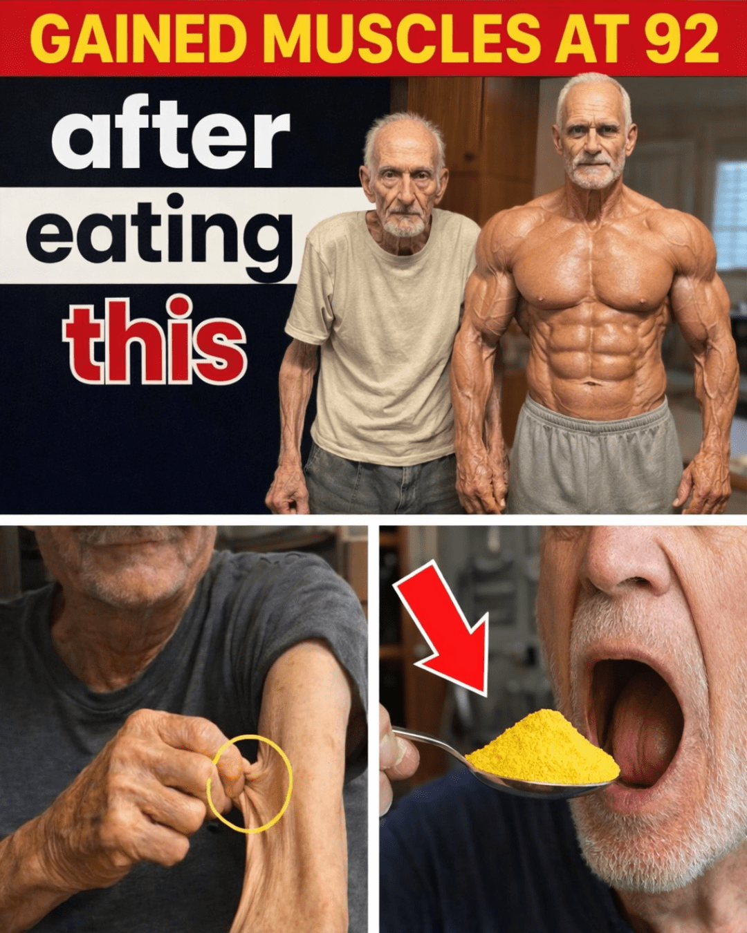 7 alimentos esenciales que favorecen la salud muscular y ayudan a combatir la pérdida muscular relacionada con la edad en las personas mayores