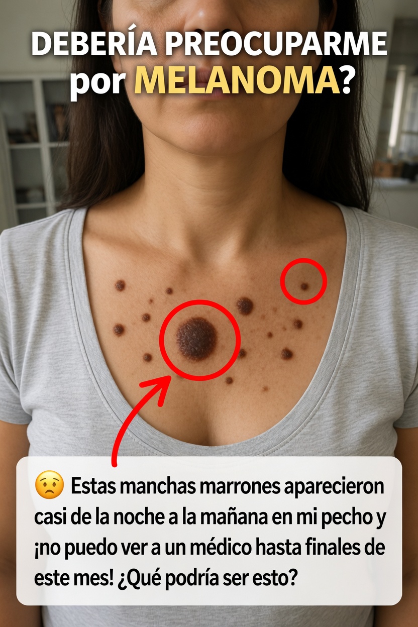 Manchas marrones repentinas en el pecho: ¿qué podrían significar y deberías preocuparte por el melanoma?