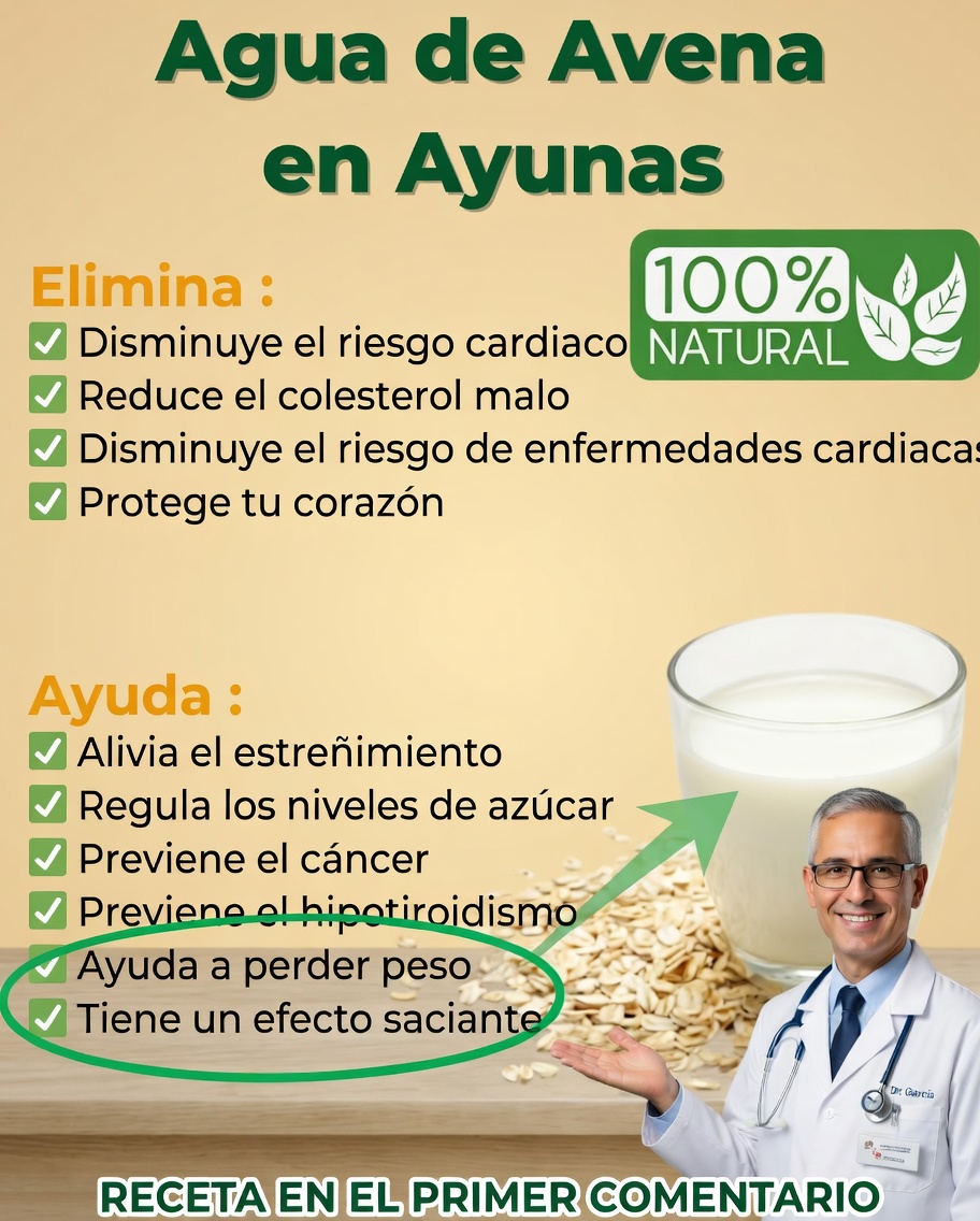 Agua de avena en ayunas: beneficios, propiedades y modo de preparación