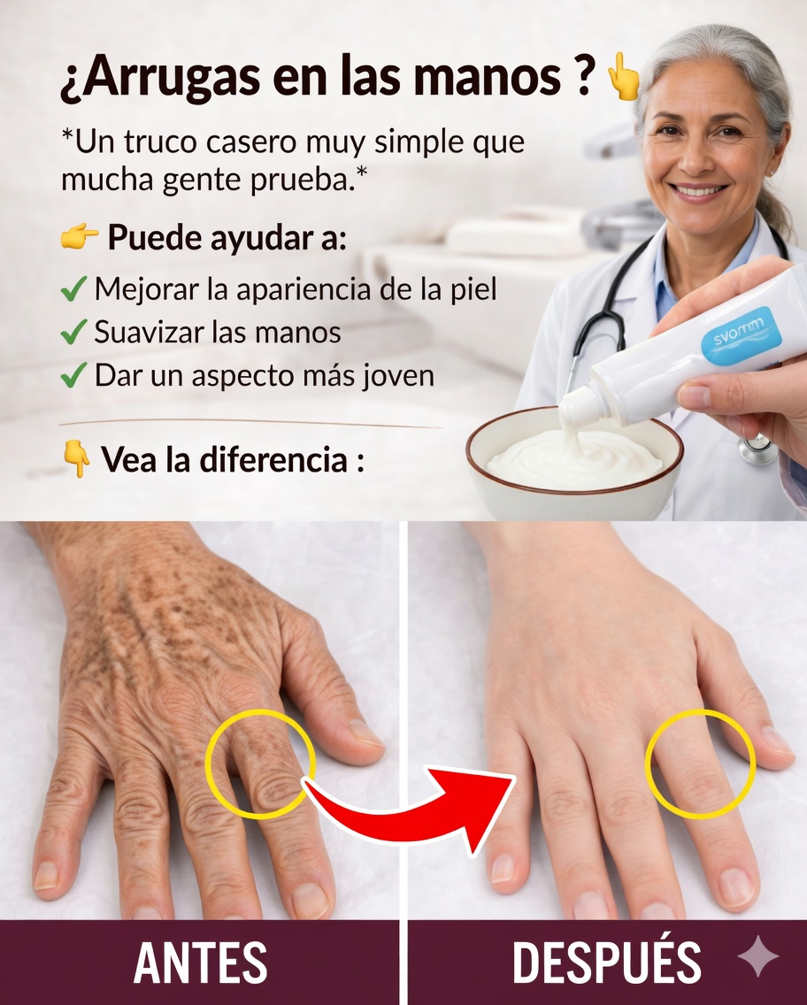 « Parece que me he hecho una cirugía estética »: el remedio casero que muchos usan para atenuar las arrugas y las manchas en las manos y los brazos ✨🖐️