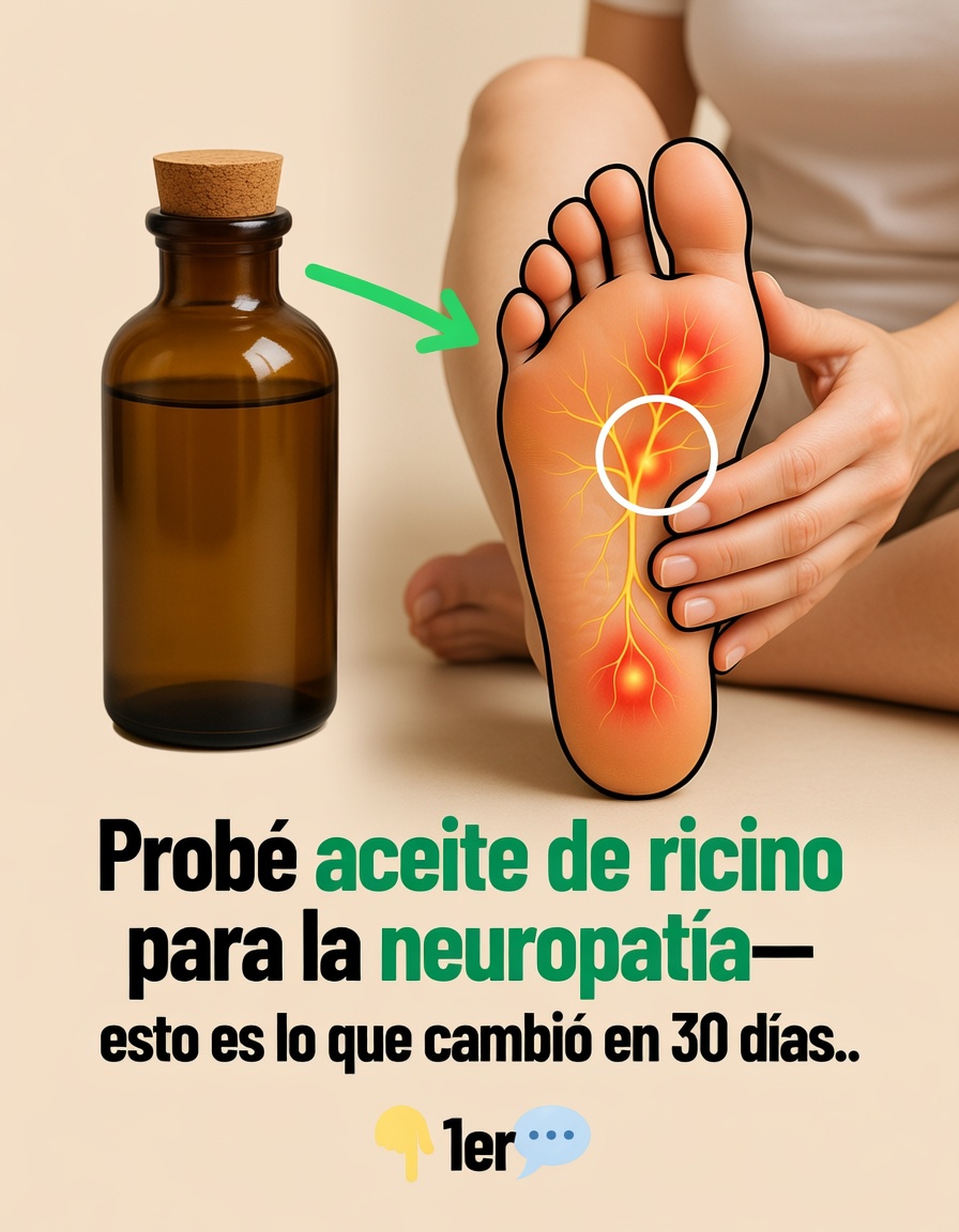 Usé aceite de ricino para la neuropatía: ¡esto fue lo que pasó en 30 días!