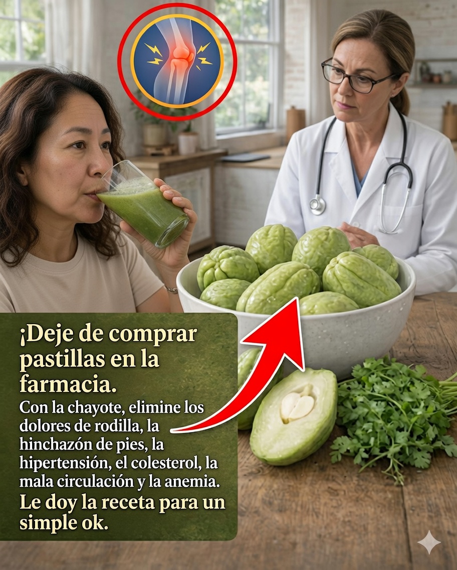 Jugo e infusión de chayote: el remedio natural que muchas personas adoptan para cuidar su salud 🌿🥤