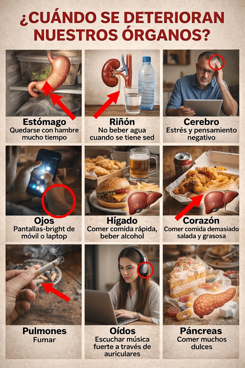 9 hábitos cotidianos que pueden dañar silenciosamente tus órganos y formas sencillas de protegerlos