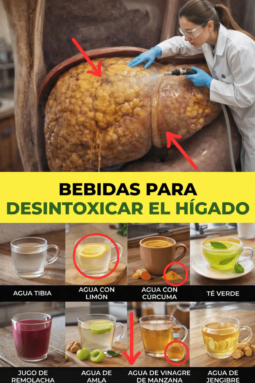 8 bebidas diarias simples que apoyan naturalmente una función hepática saludable