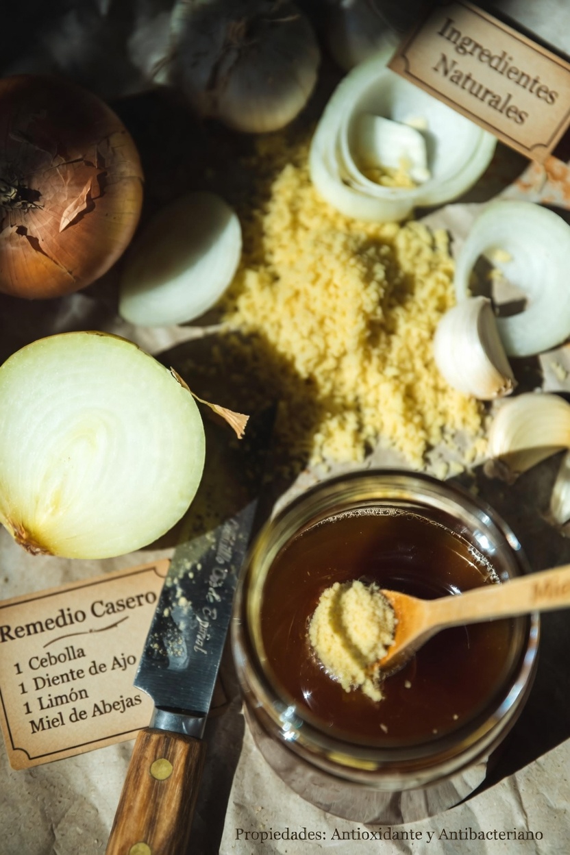 Explorando los posibles beneficios para el bienestar de una mezcla de jengibre, ajo, cebolla, limón y miel: una sencilla guía de preparación casera