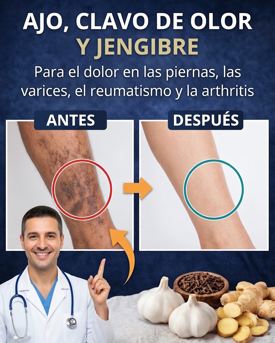 Ajo y clavo de olor contra las várices: un enfoque suave y realista para mejorar la circulación