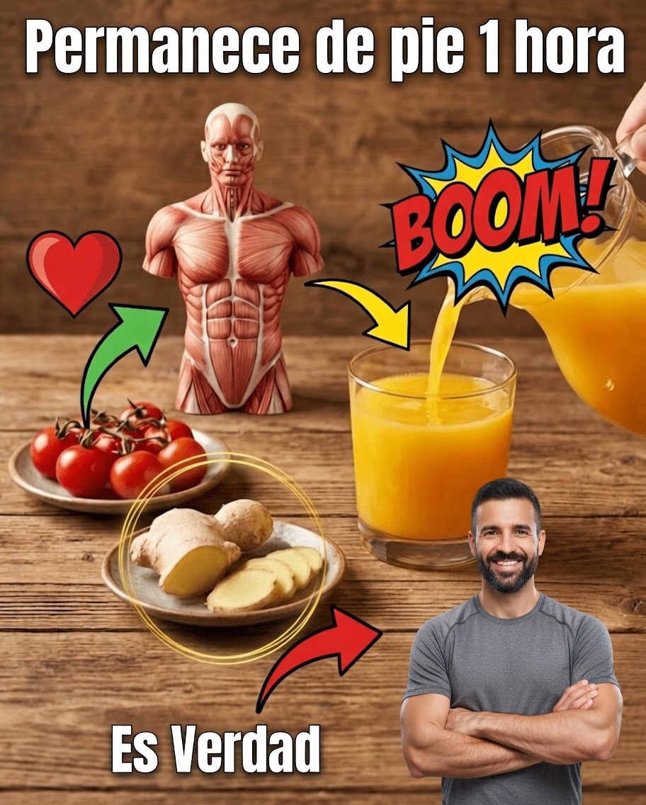 Tónico Energético Natural: Jengibre + Tomate para Días Estables sin Cafeína