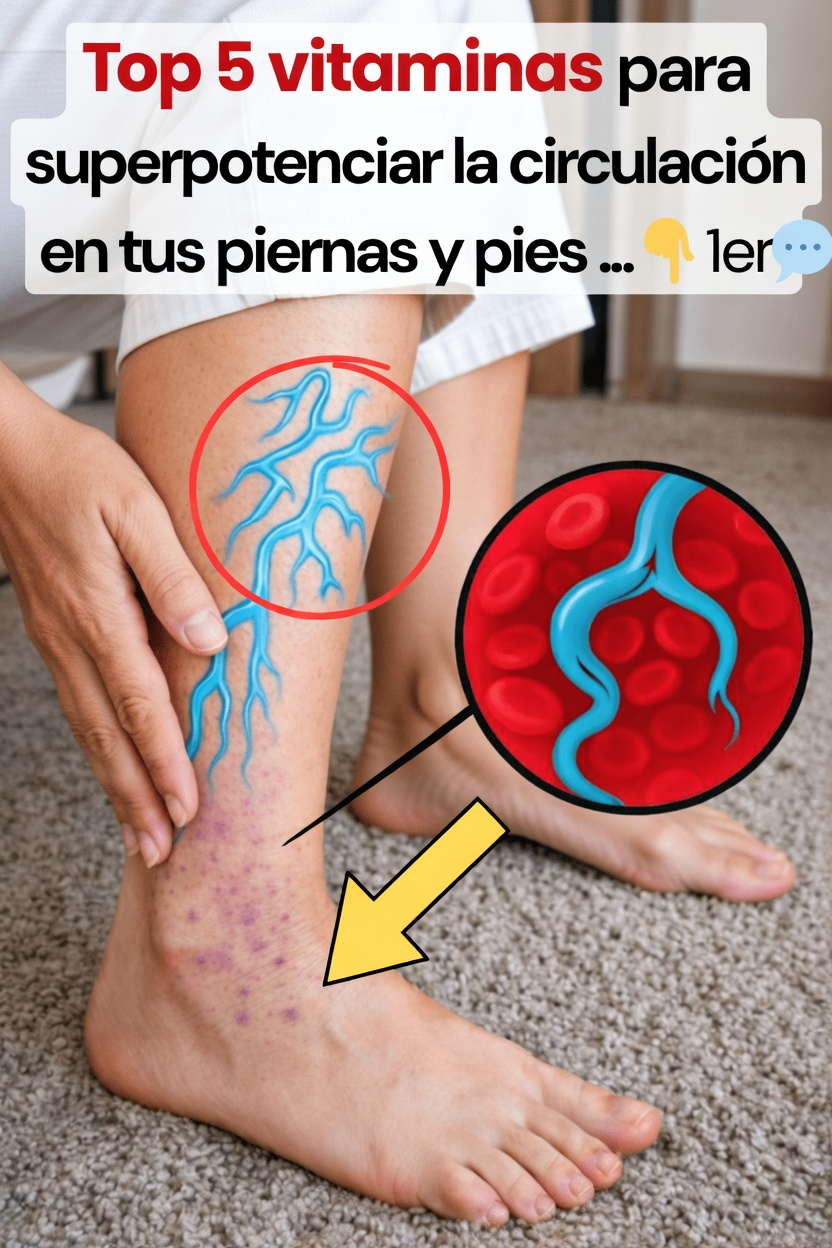 Descubre las 5 principales vitaminas que pueden favorecer de forma natural una circulación saludable en las piernas y los pies